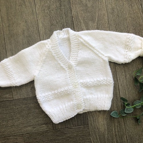 Blue Baby Cardigan Hand Knitted for 03 Months Old Baby EU Etsy UK