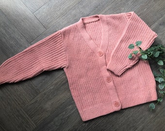 2-3 years Personalised knitted cardigan