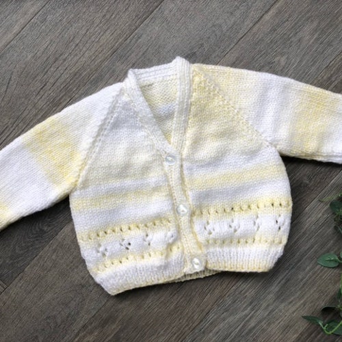 3-6 Months Personalised Hand Knitted Baby Cardigans. Hand - Etsy UK