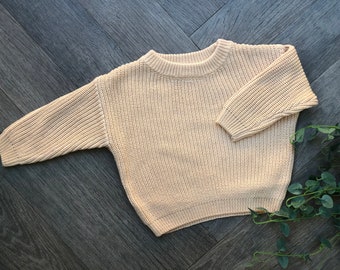 4-5 years personalised knitted oversized jumper
