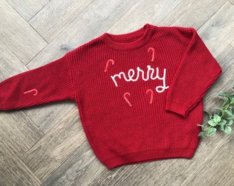 3-4 Years personalised knitted jumper