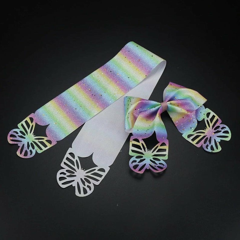 Butterfly Synthetic Leather Tail Ribbon