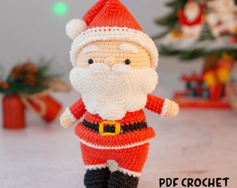 Mr Santa Crochet Pattern (PDF): Santa amigurumi pattern, Crochet Christmas, Crochet Noel(English/Spanish/Portuguese/French/ German/ Russian)