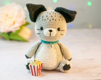 PDF crochet pattern English: Coco the Lynx-Crochet cat 22cm/9 inc tall-Amigurumi tuto-Cat Pattern-Amigurumi animal- kitty patterncrochet