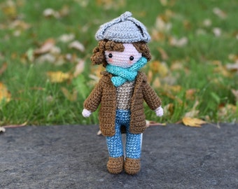 Crochet Doll Pattern: Sherlock Holmes doll/ Amigurumi doll Pattern/ Amiguru Pattern/Amigurumi tuto/ Crochet doll pattern