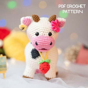 PDF Modèle au crochet vache : modèle amigurumi vache laitière (anglais), modèle vache au crochet, modèle vache au crochet, modèle au crochet animaux de la ferme au crochet