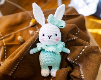PDF crochet pattern: Hana little bunny-Amigurumi doll pdf-Crochet doll Pattern-Bunny crochet Pdf-Amigurumi animal-Amigurumi tuto