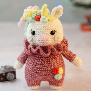 PDF crochet pattern:Ruby the unicorn- Amigurmi pattern-Amigurumi tuto-Crochet doll pattern-Amigurumi unicorn pdf