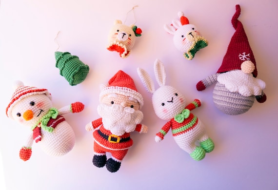 5m Weihnachtsdeko Band | Mit Holz Schneeflocken & Perlen | Weihnachtsmann Engel Design