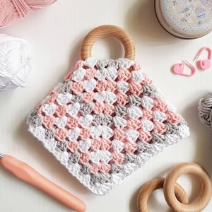 Blankie Teether Lovey Crochet Pattern PDF image 1