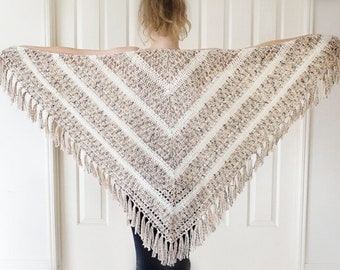 Chai Latte Shawl Crochet Pattern PDF