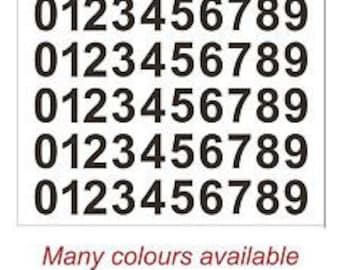 25mm Self Adhesive Vinyl Numbers – Decal Sticker, 5 Sets