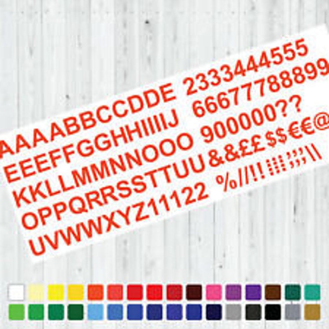 2cm 20mm Sticky Letters Self Adhesive VINYL NUMBERS Stickers Etsy UK