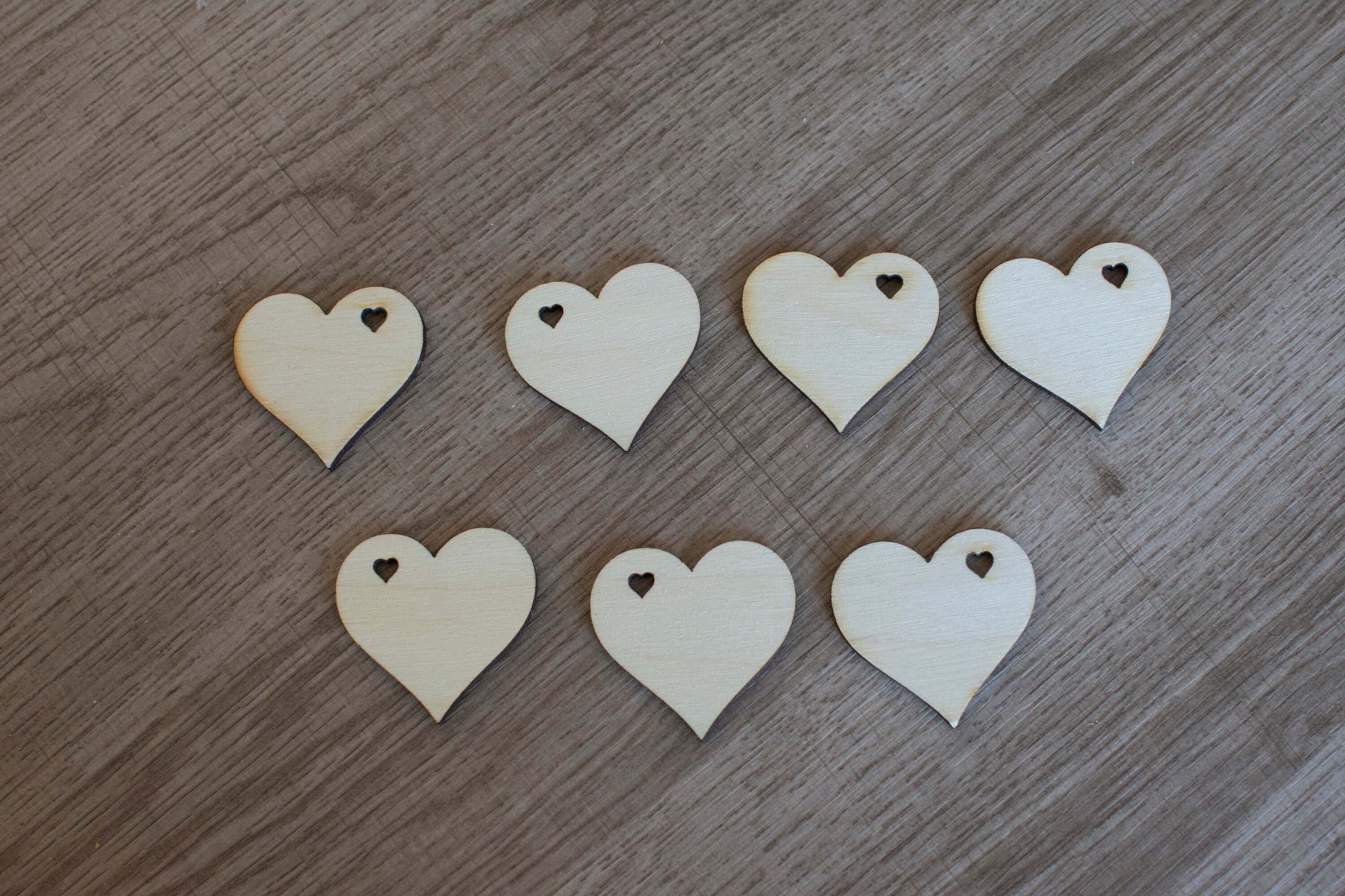 10 X Top Quality Birch Plywood Heart Pack of 10 Key Fob Blanks Etsy UK