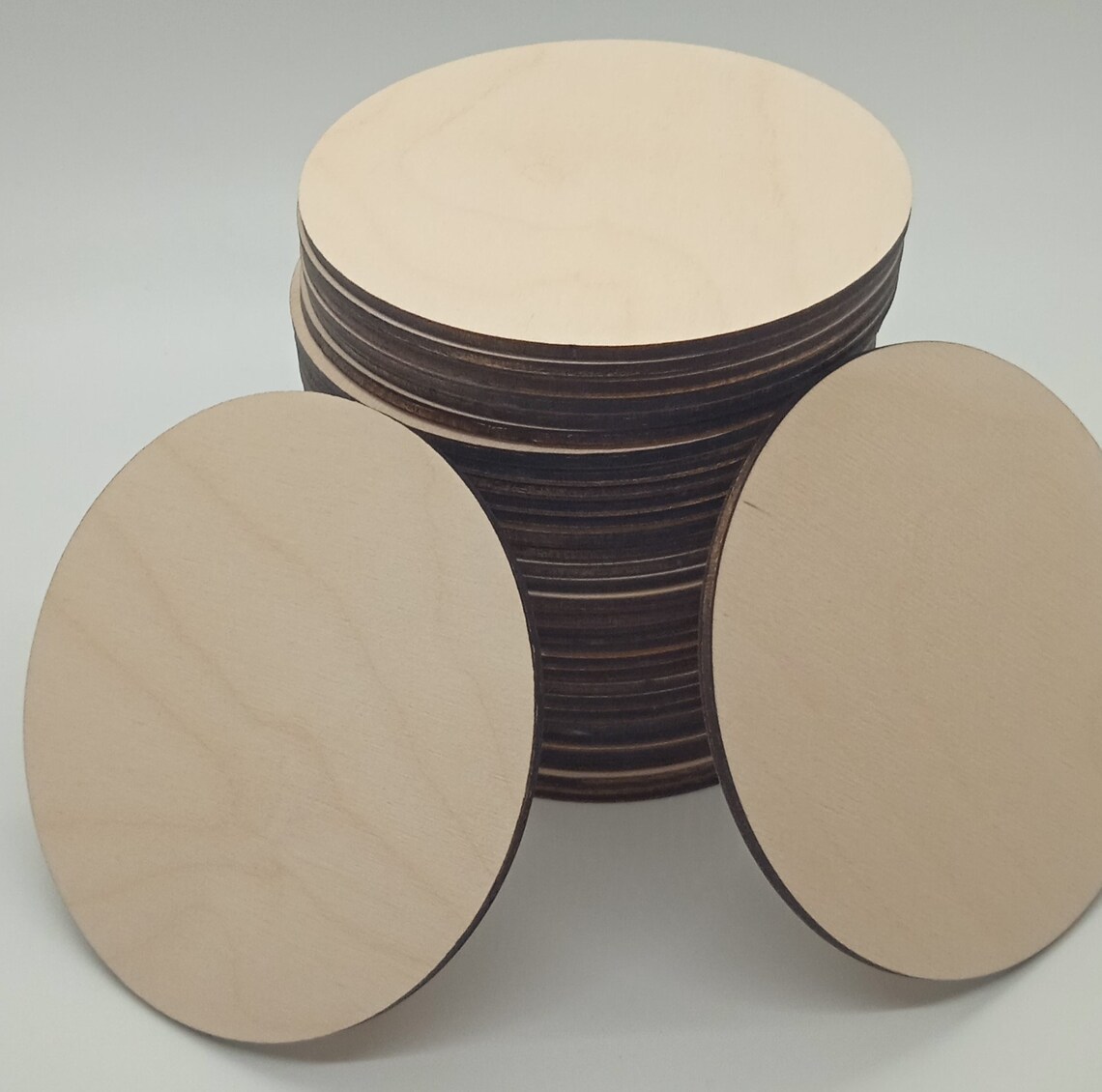 Round Wooden Coasters Shapes 95 Mm X 95 Mm X 3.6 Mm Craft Etsy UK
