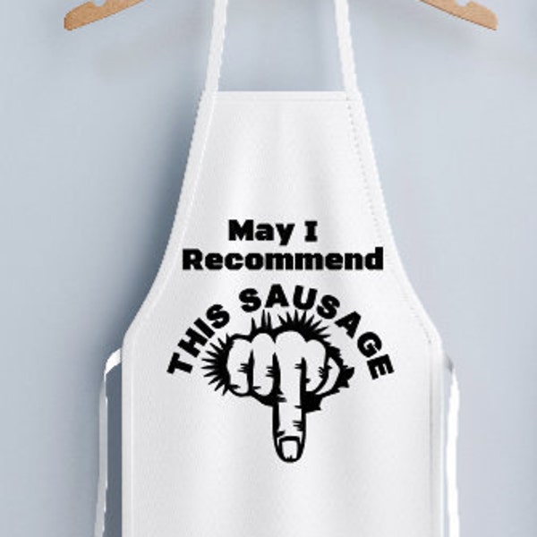Cook Apron Try My Sausage Funny KITCHEN masterchef apron cook novelty master chef tv  ,cooking , bbq