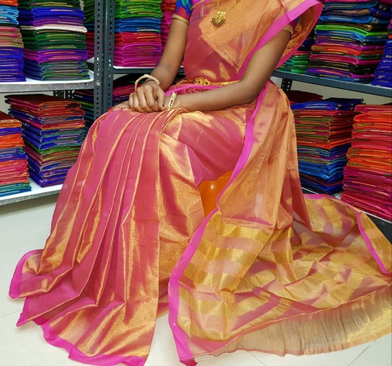 Ethnic top cotton sarees