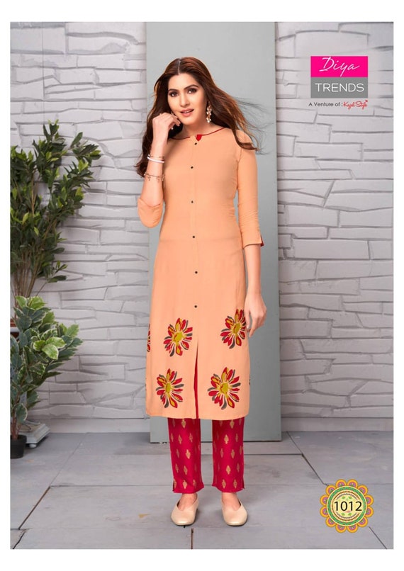 Kids Cotton Printed Anarkali Suit in Wine Fancy Kurti Designer Kurtis  Wedding Wear Kurtis Function Wear Kurtis Bollywood Kurtis - Etsy