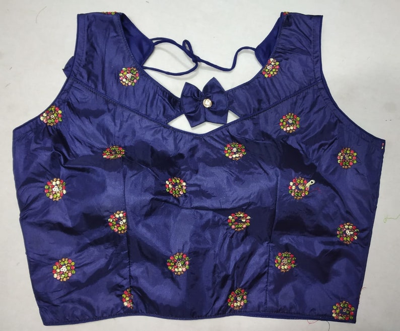Paper silk blouse blouse for women saree blouse fancy blouse blue blouse beautifull blouse,designer blouse,indian blouse