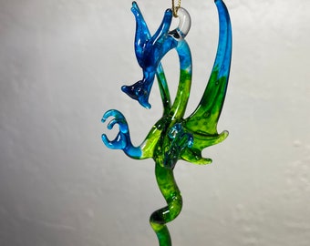 Hanging Green and Aqua Dragon