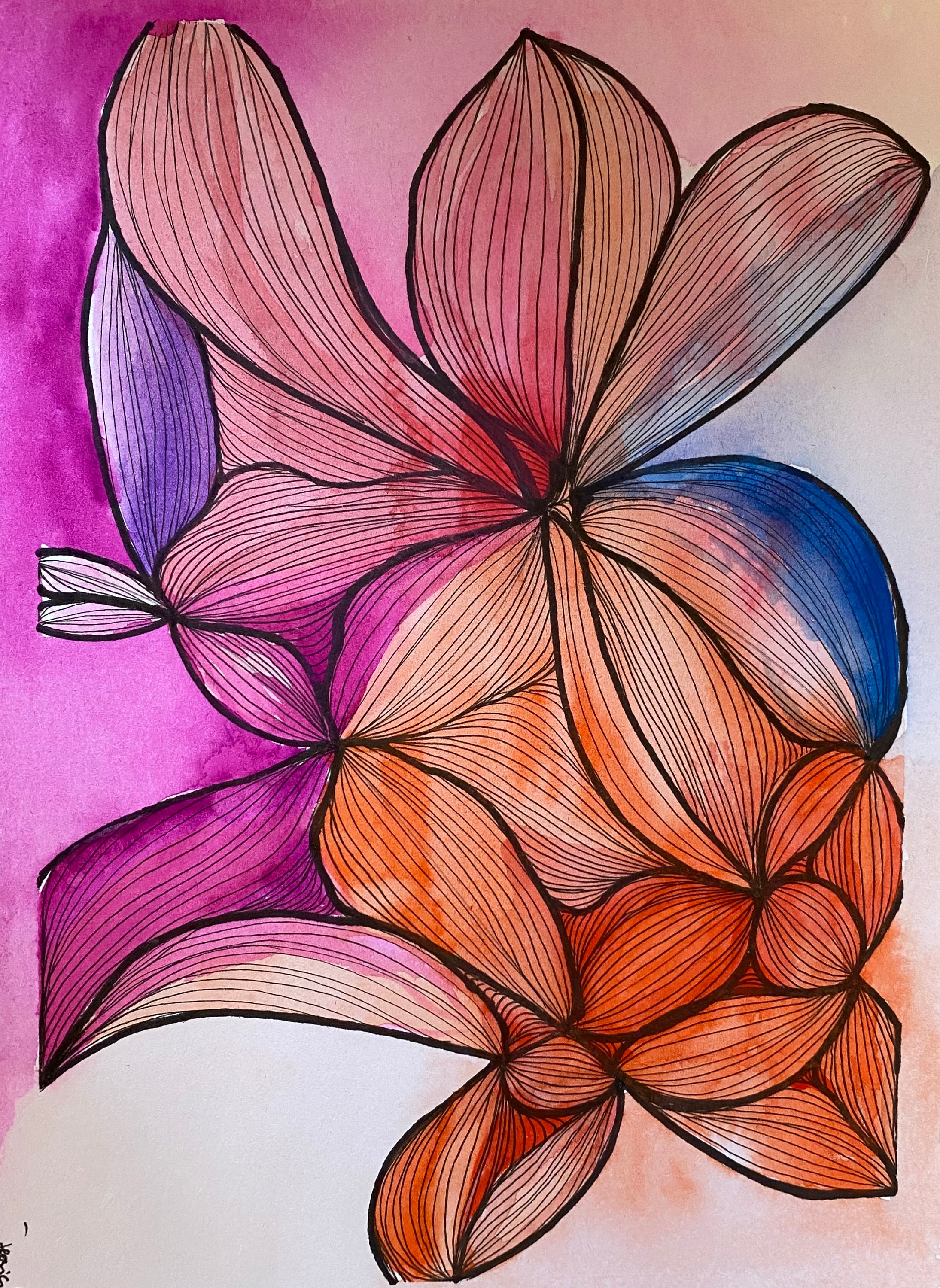 Archival prints neurographic art with zentangles | Etsy