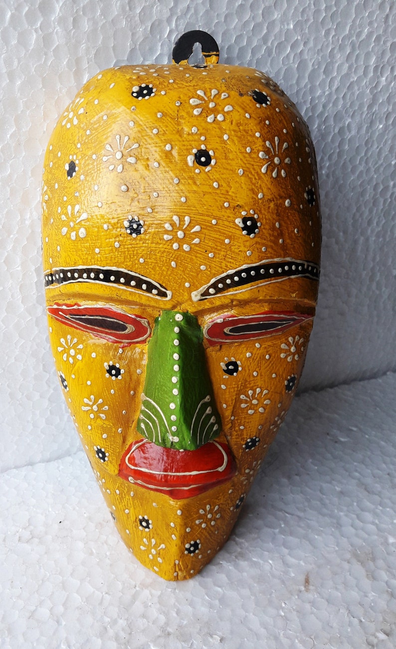 Old Wood Mask Wall Mask Wooden Mask Handicraft Hand Made Etsy