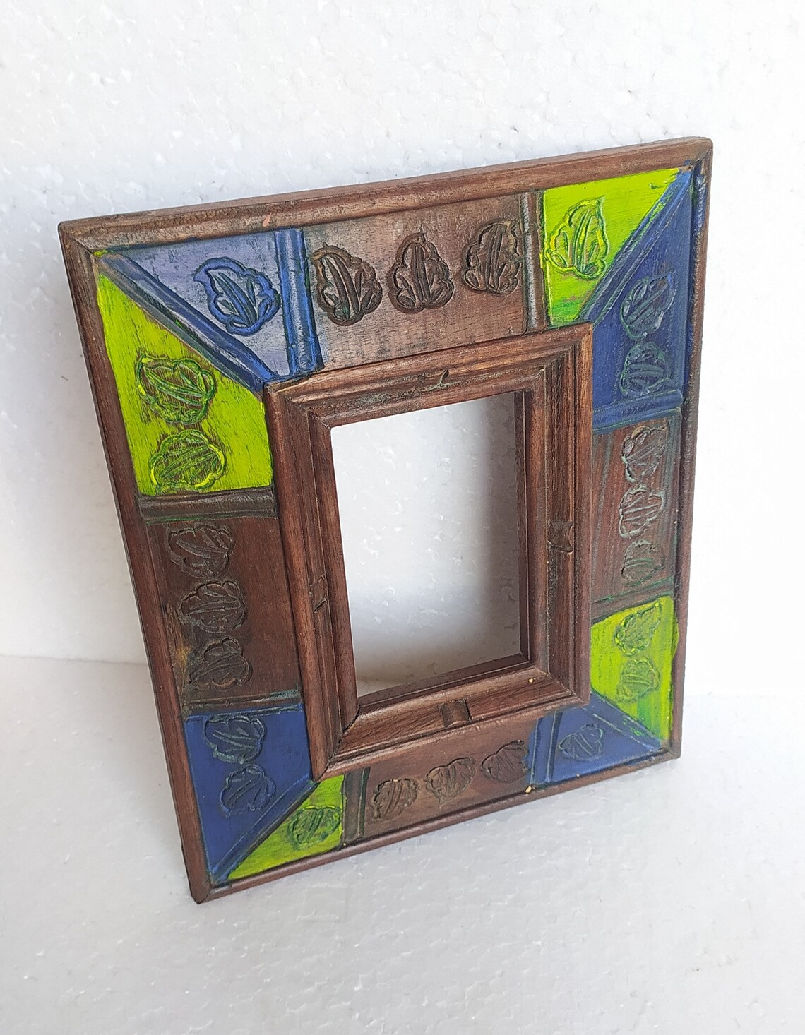 Wood Picture Frame Hand Made and Carved Unique Photo Frame Etsy