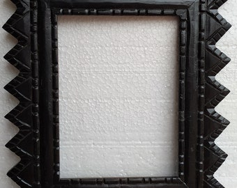 Wood Picture Frame Photo Frame mirror Frame Hand Made and Carved Unique photo Frame Collectible Indian Art
