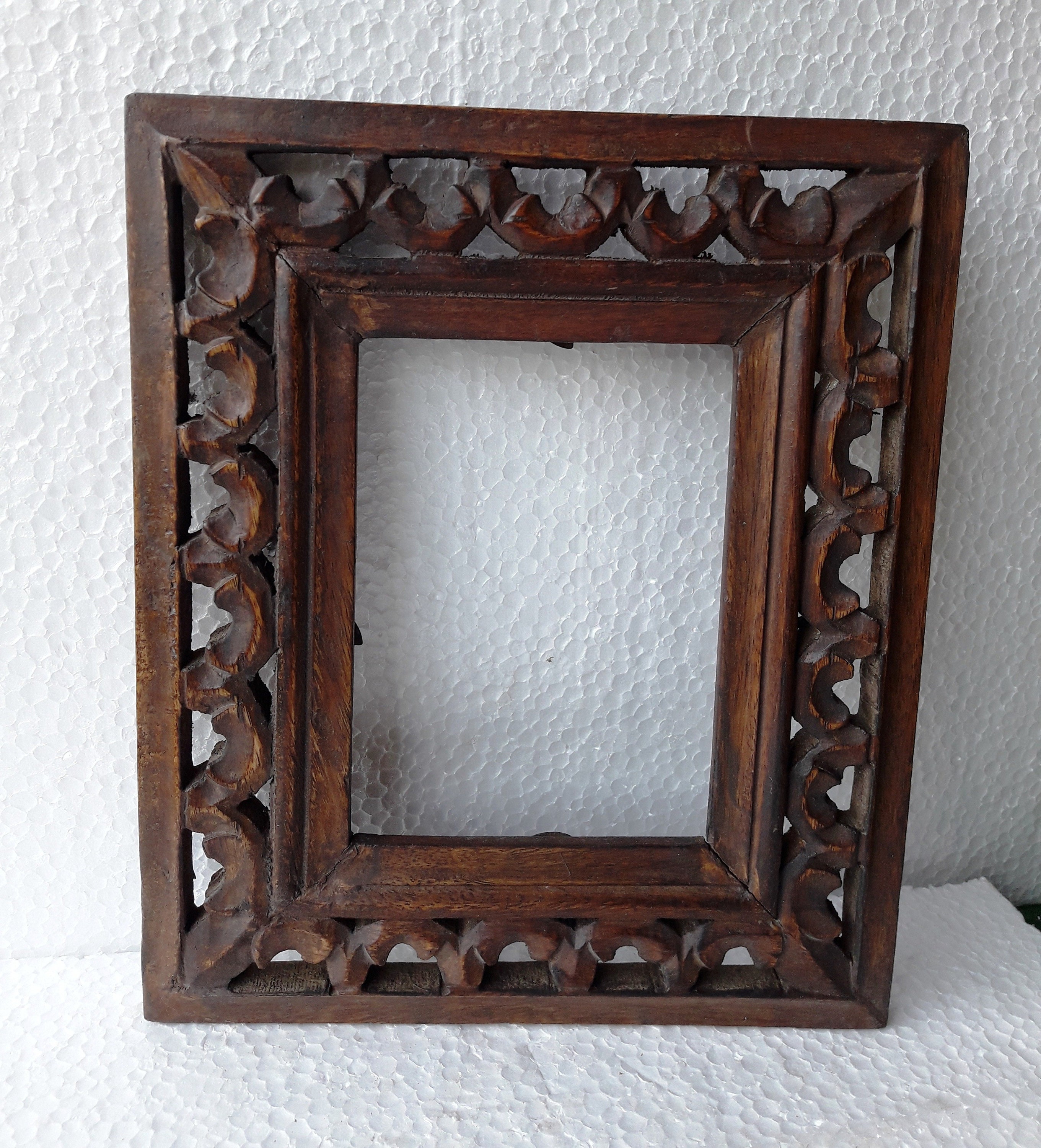 Vintage Old Wood Picture Photo Frame Hand Made and Carved Etsy Canada