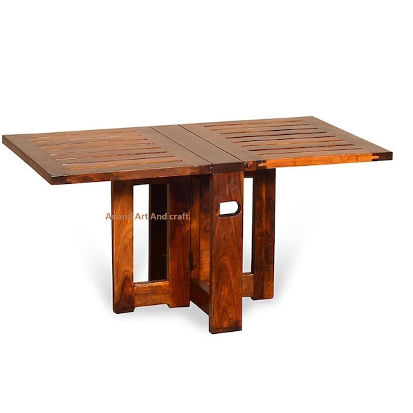 Wood Folding Table Etsy