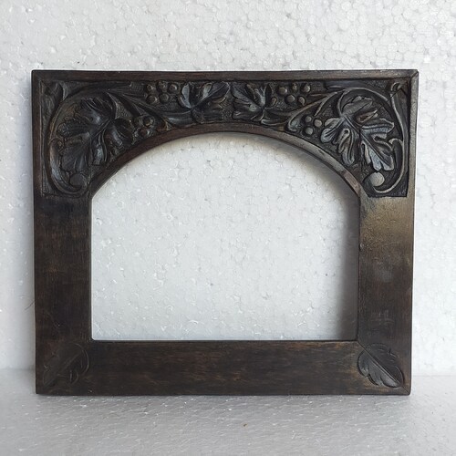 Round Photo Picture Frame Wall Mounted Home Decor Embroidery Etsy