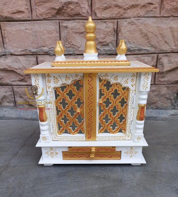 wooden temple pooja mandir Handcrafted Wooden Mandir Pooja Ghar Mandap For Worship Home Handicraft Pooja Room Decor Handicraft Art