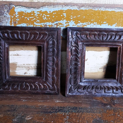 Antique Old Design Wood Picture Photo Frame Hand Made and Etsy