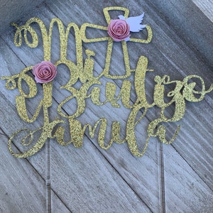 Mi Bautizo Cake Topper | Baptism | Cake Topper | Decoration