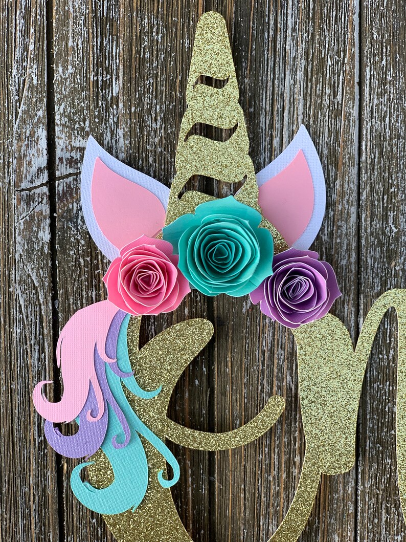 Unicorn One Unicorn Cake Topper First Birthday