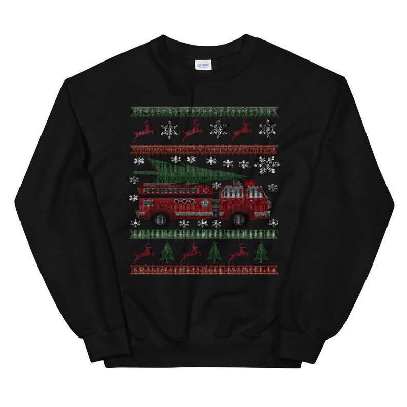 firefighter christmas sweater