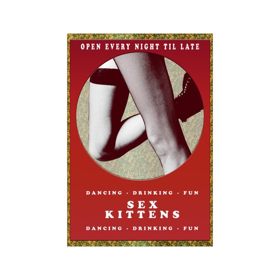 Sex Kittens Poster Etsy 