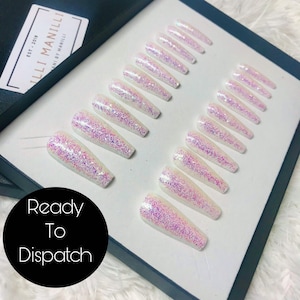Twinkle Twinkle Press on Nails | Acrylic Nails | Fake Nails | False Nails | Stick on Nails | Glue on Nails | Coffin Nails | Unicorn Nails