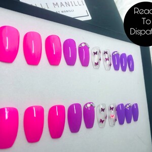 Mama Mia Press on Nails | Acrylic Nails | Fake Nails | False Nails | Stick on Nails | Glue on Nails | Coffin Nails | Swarovski Nails