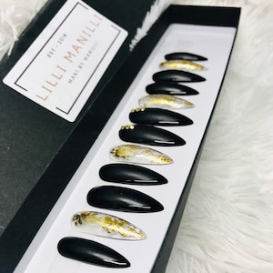 Masquerade Press on Nails | Fake Nails | Acrylic Nails | Stick on Nails | False Nails | Stiletto Nails | Matte Nails