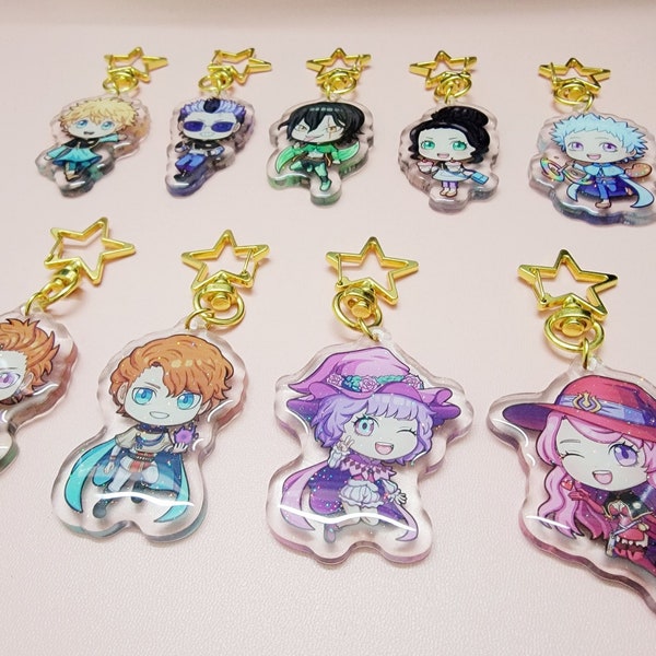 B C Acrylic Charms / Keychains