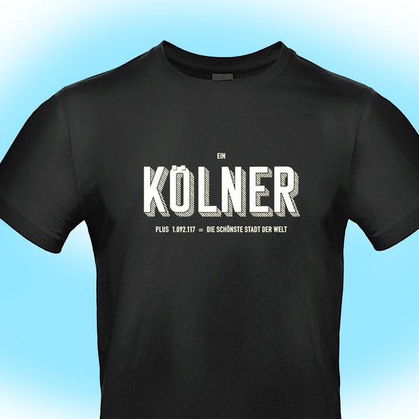 Köln Souvenir T-Shirt, "KÖLNER", Reiseandenken Köln Tourismus, Köln Souvenirs, Herren T-Shirt, regular fit, Sommer T-Shirt, Köln Geschenk