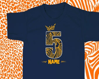 Children's birthday T-shirt 5 years | customizable with name |  | for children Boys and girls
