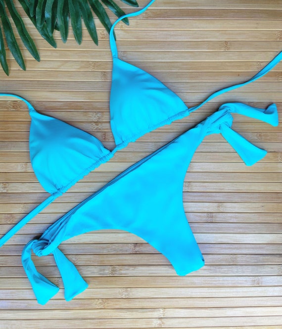 Buy COLORES AZZURRO Bikini Triangle/brazilian Online in India - Etsy