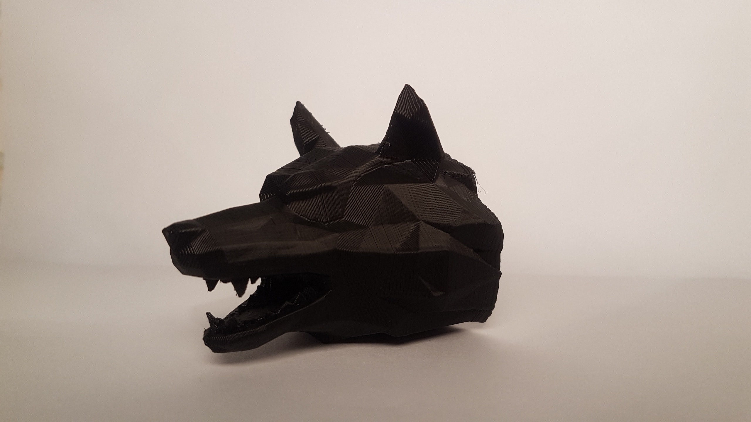 Tête de Loup en Style Origami
