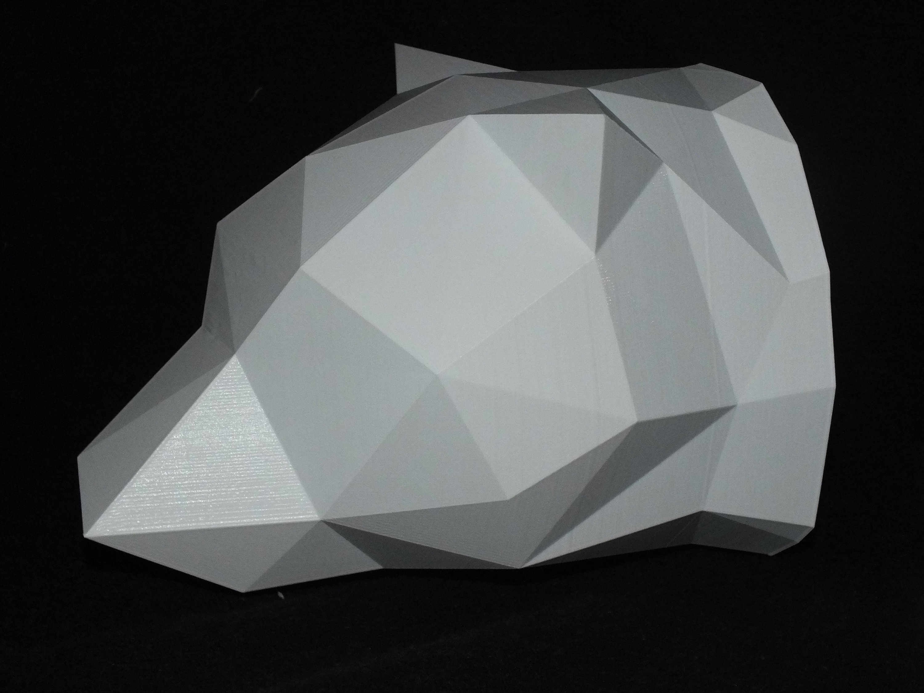 Tête d'ours en Style Origami