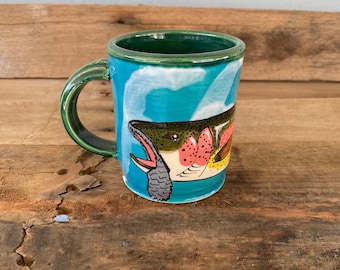 Bearded Rainbow Trout Mug