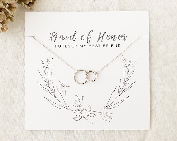 Maid of Honor Gift Maid of Honor Proposal Sister Maid of Honor Maid of Honor Necklace Maid of Honor Ask Maid of Honor Card bridal Party Etsy
