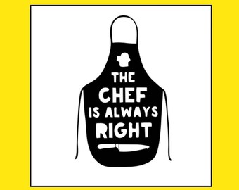 travel journal cooking diary food diary recipe journal foodie journal self care diary chef gift Chef is Always Right Stapled Notebook