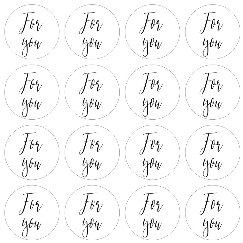 For You Business Gift Labels Stickers Business Order Parcel Etsy